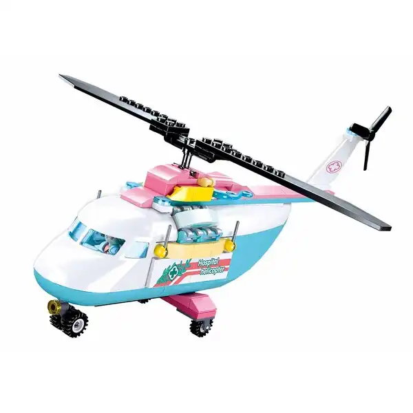 Set de construcție ”Elicopter- ambulanță”, 163 elem.