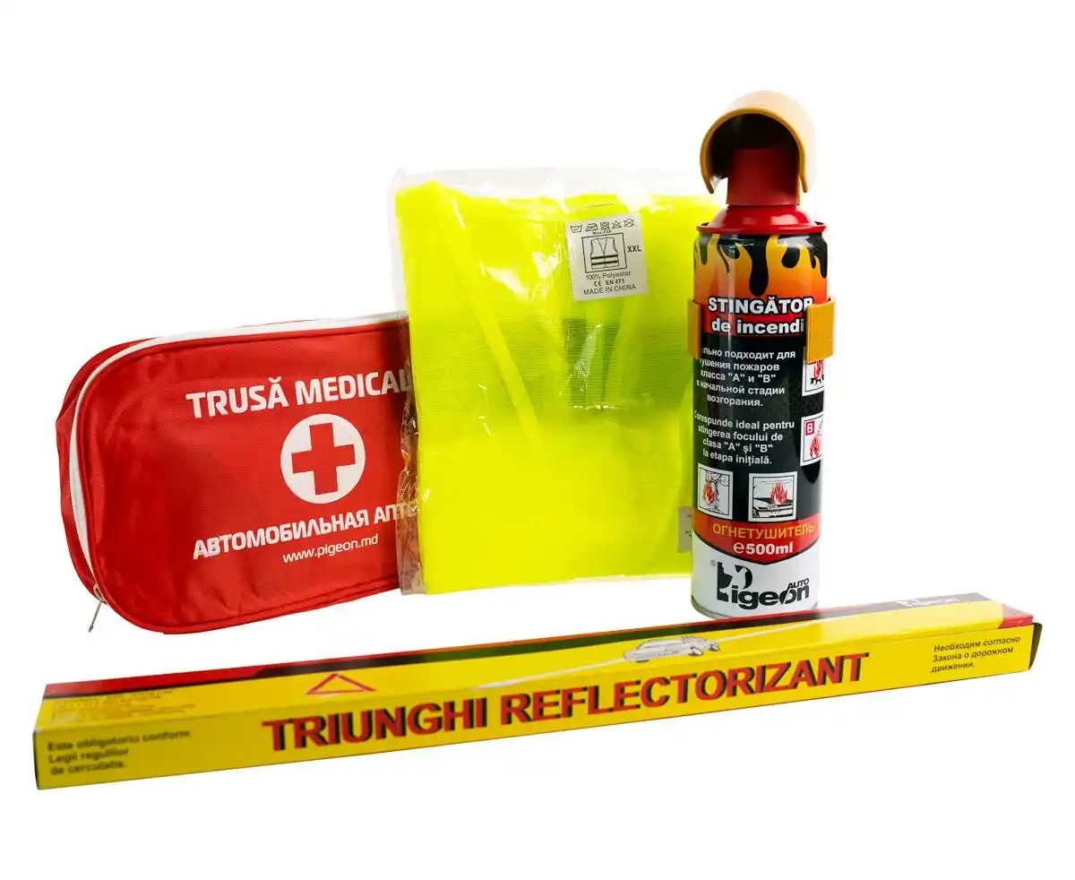 Set pentru automobil PIGEON (5 buc) rosu