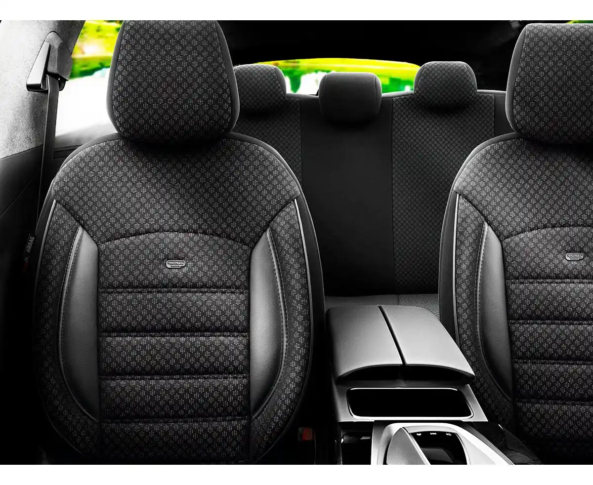 Set huse scaune auto Sport 2+1 negru SPT-101