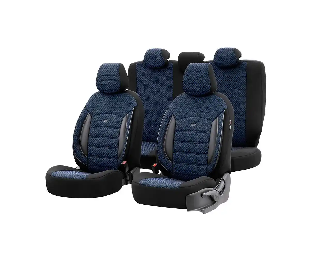 Set huse scaune auto Sport 2+1 albastru SPT-104