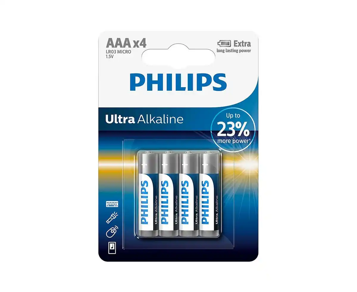 Батарейки Philips Alkaline AAA набор 4 шт блистер
