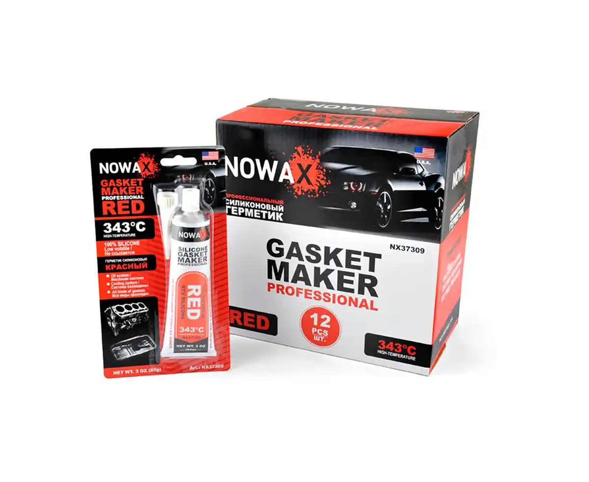 Silicon ermetic pentru temperaturi inalte (rosu) 85g NOWAX
