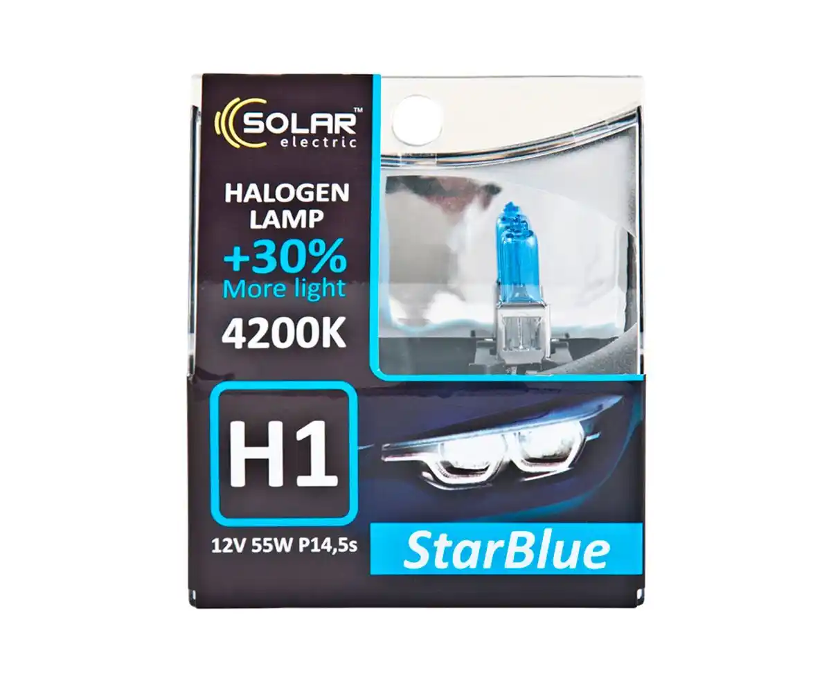 Solar H1 12V 55W P14,5s StarBlue 4200K 2 шт