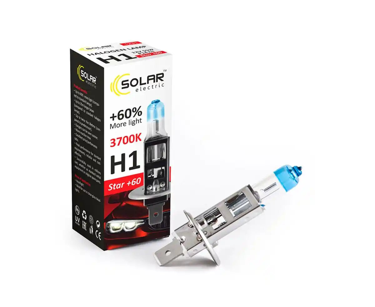 Solar H1 12V 55W P14,5s Starlight + 60%, box