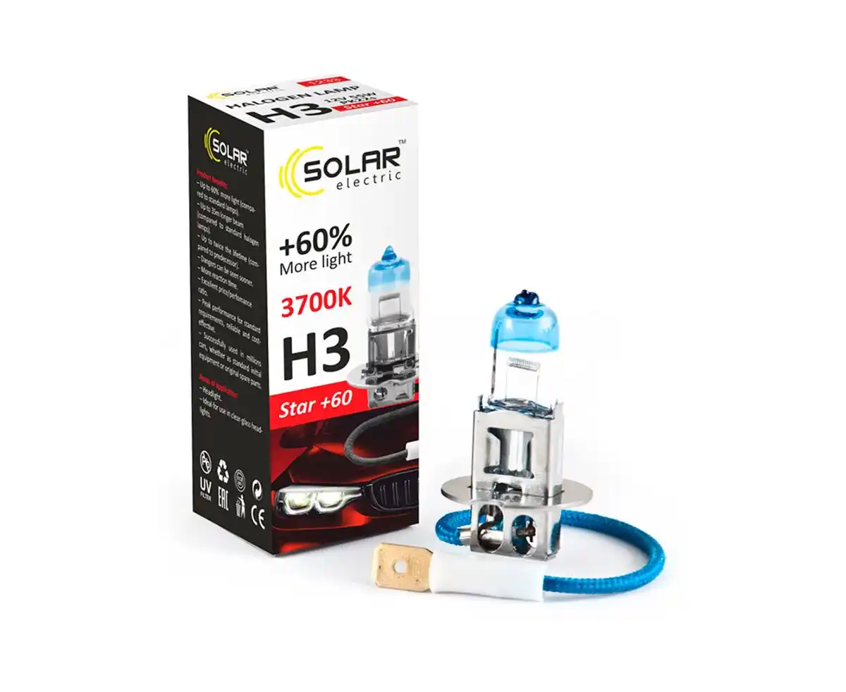 Solar H3 12V 55W PK22s Starlight + 60% box