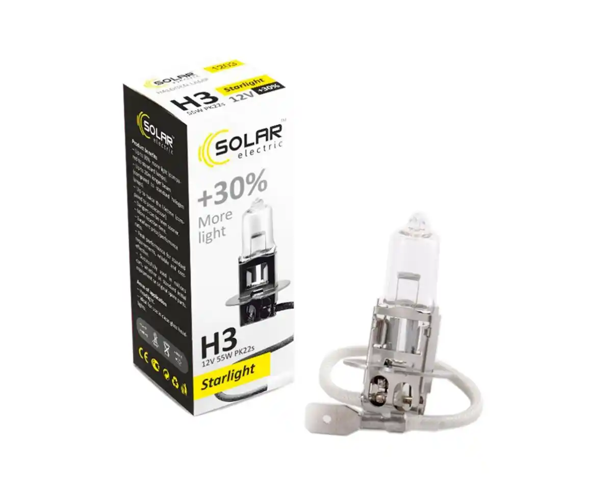 Solar H3 12V 55W PK22s Starlight+30% box