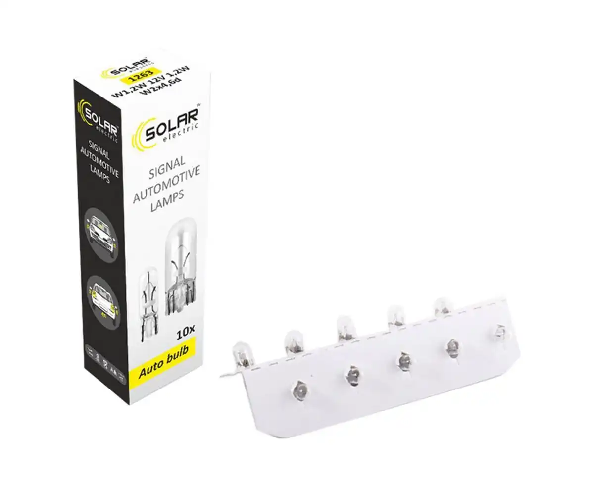 Купить  Свет и оптика - Solar W1.2W 12V 1.2W W2x4.6d (10шт.)..