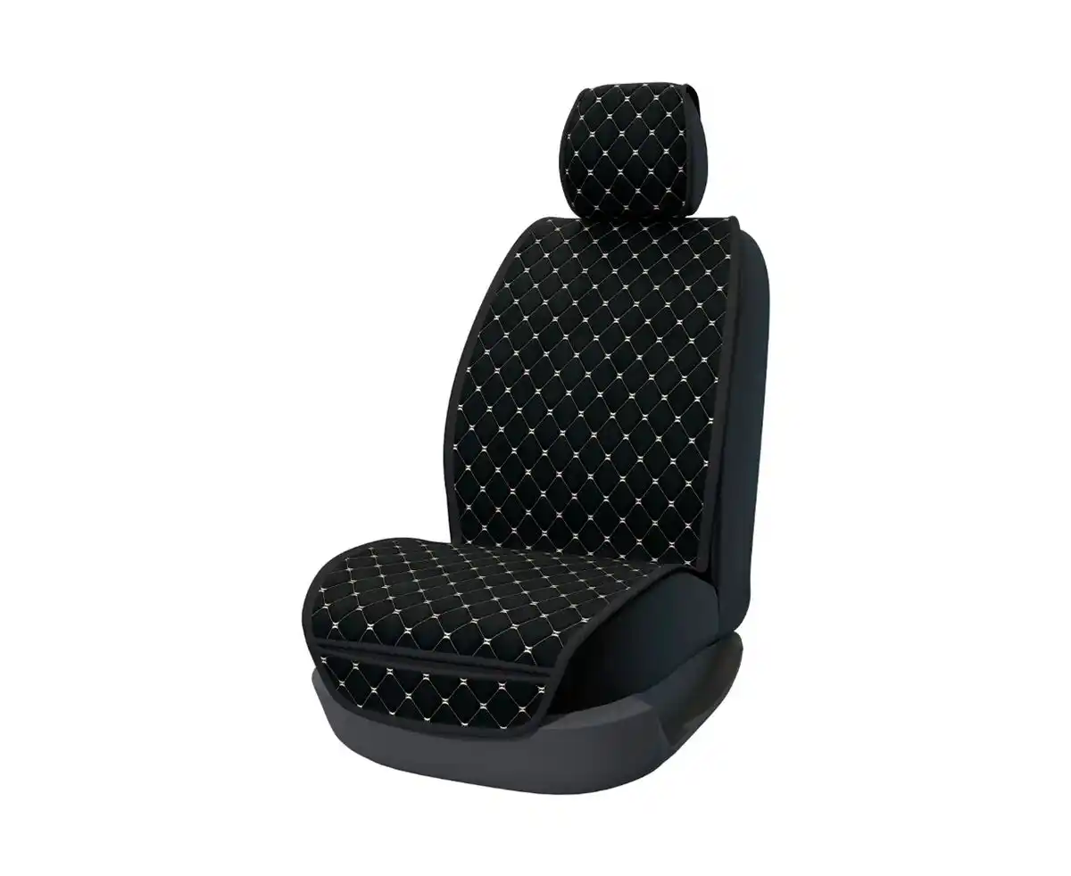 Cumpara  Huse de scaun și pelerine - Накидка на сиденье алькантара черная с бежевы..