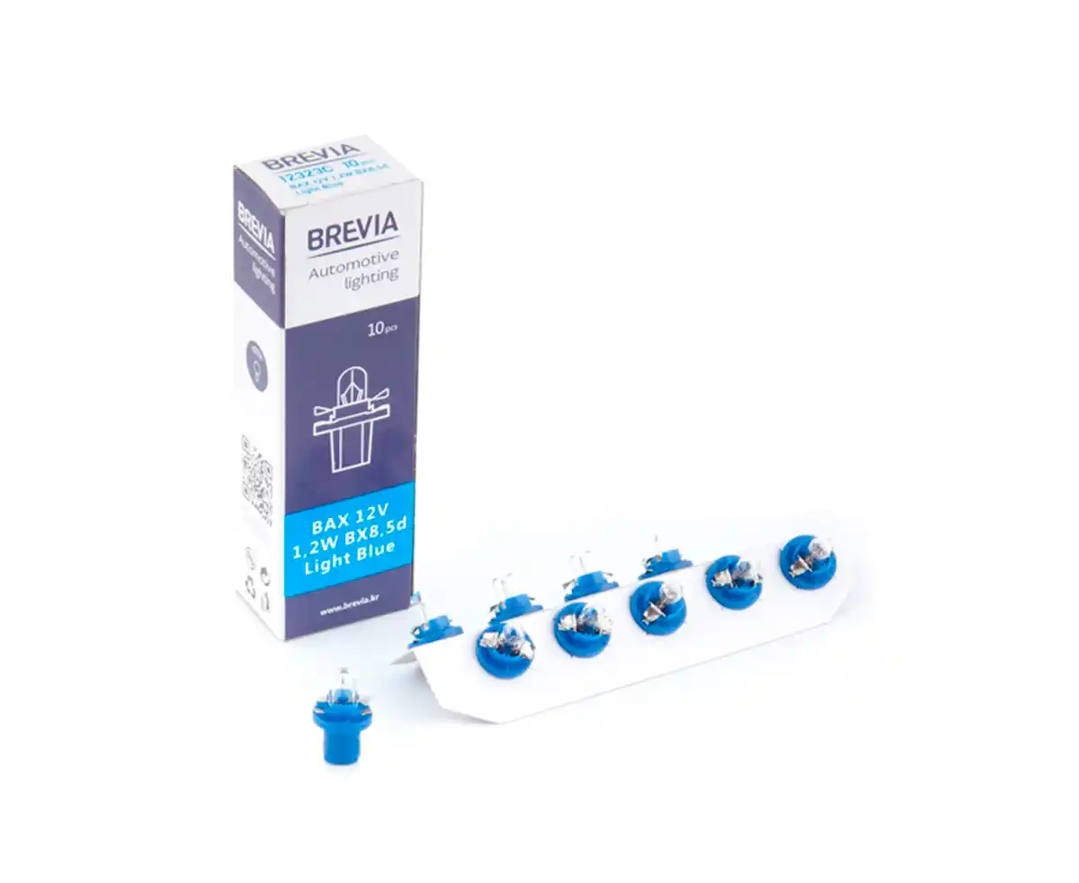 Brevia лампа в прибор. Light Blue BAX BX8.5d 12V 1.2W CP 12323C