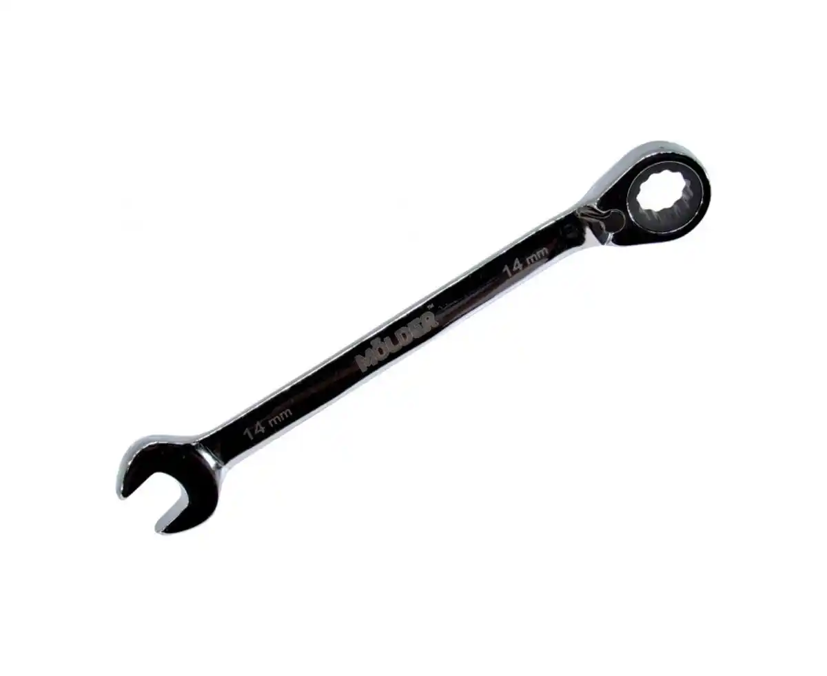 Ключ рожково-накидной 14 mm с переключателем Molder MT59014