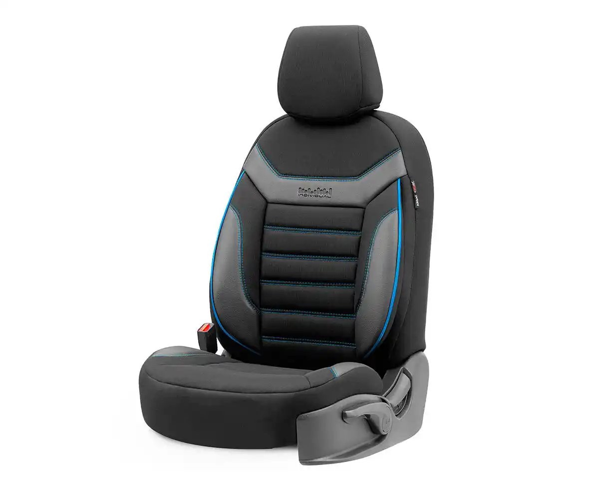 Set huse scaune auto OTOM INDIVIDUAL 2+1 negru albastru IND203