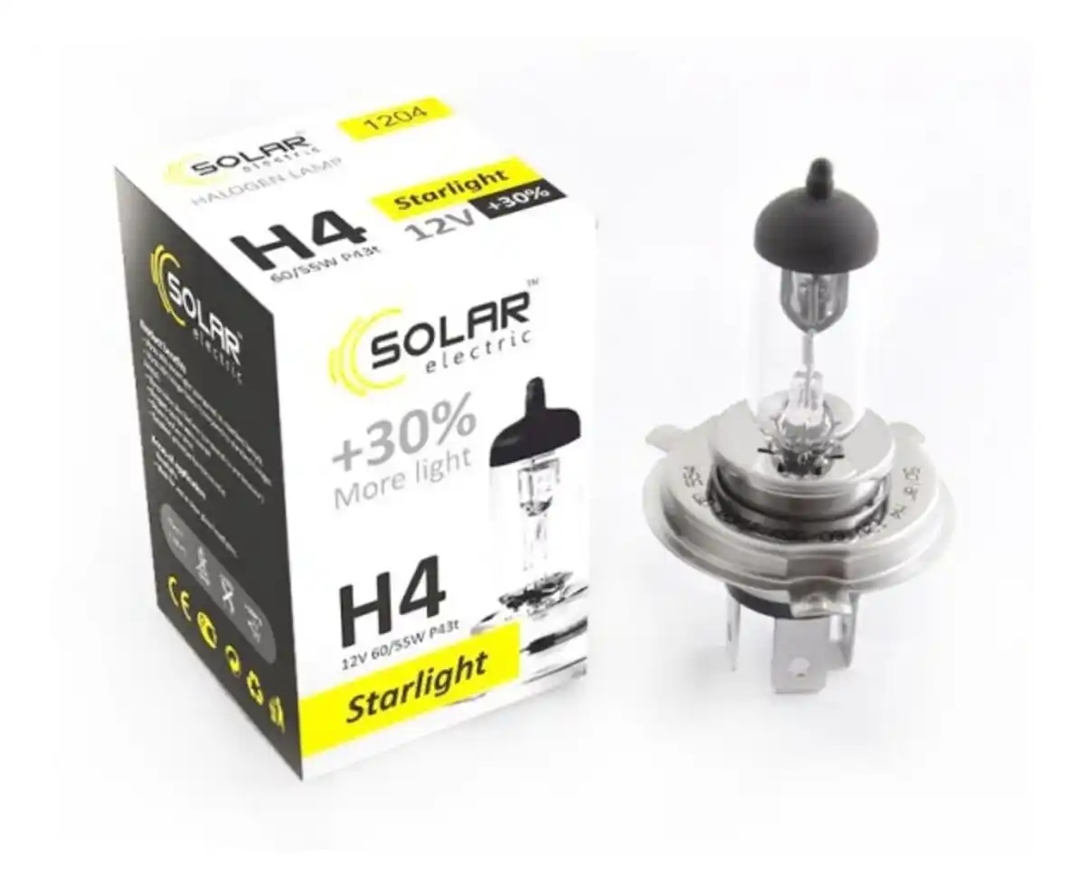 Solar H4 12V 60/55W P45t-41 Starlight+30%