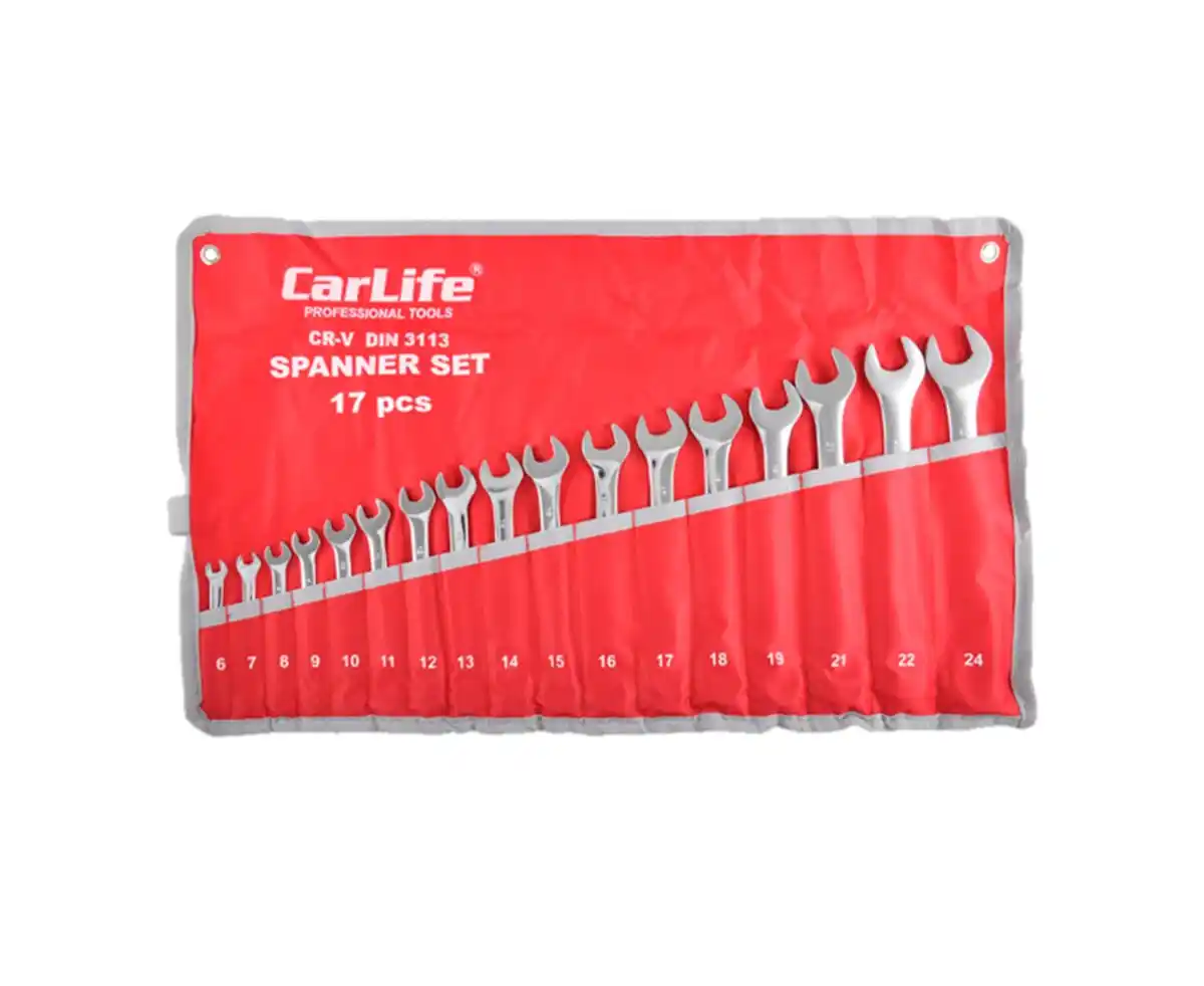 Набор ключей 17 шт чехол 6-24 CarLife WR4217