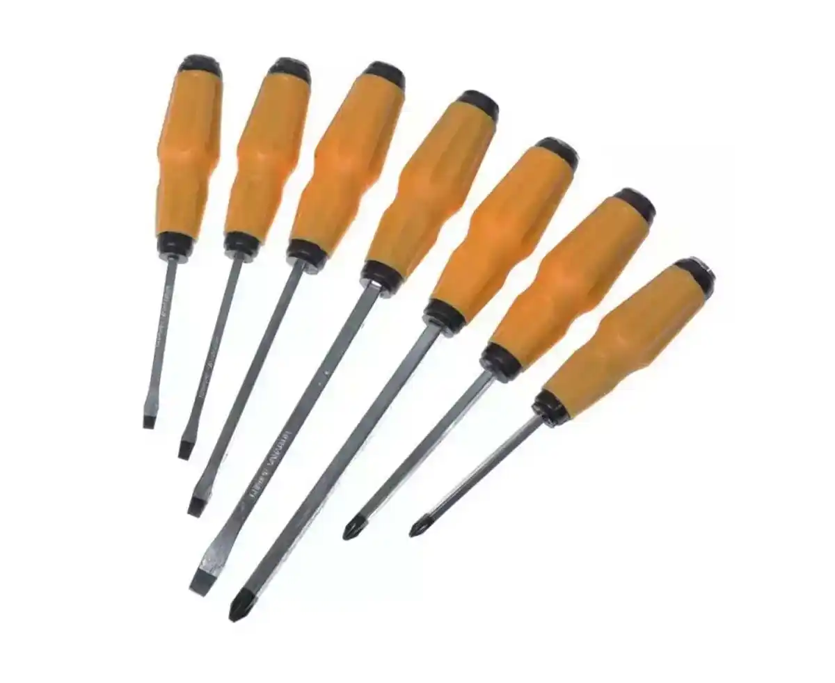 DEDRA Set de surubelnite de impact 7 buc, otel CrV