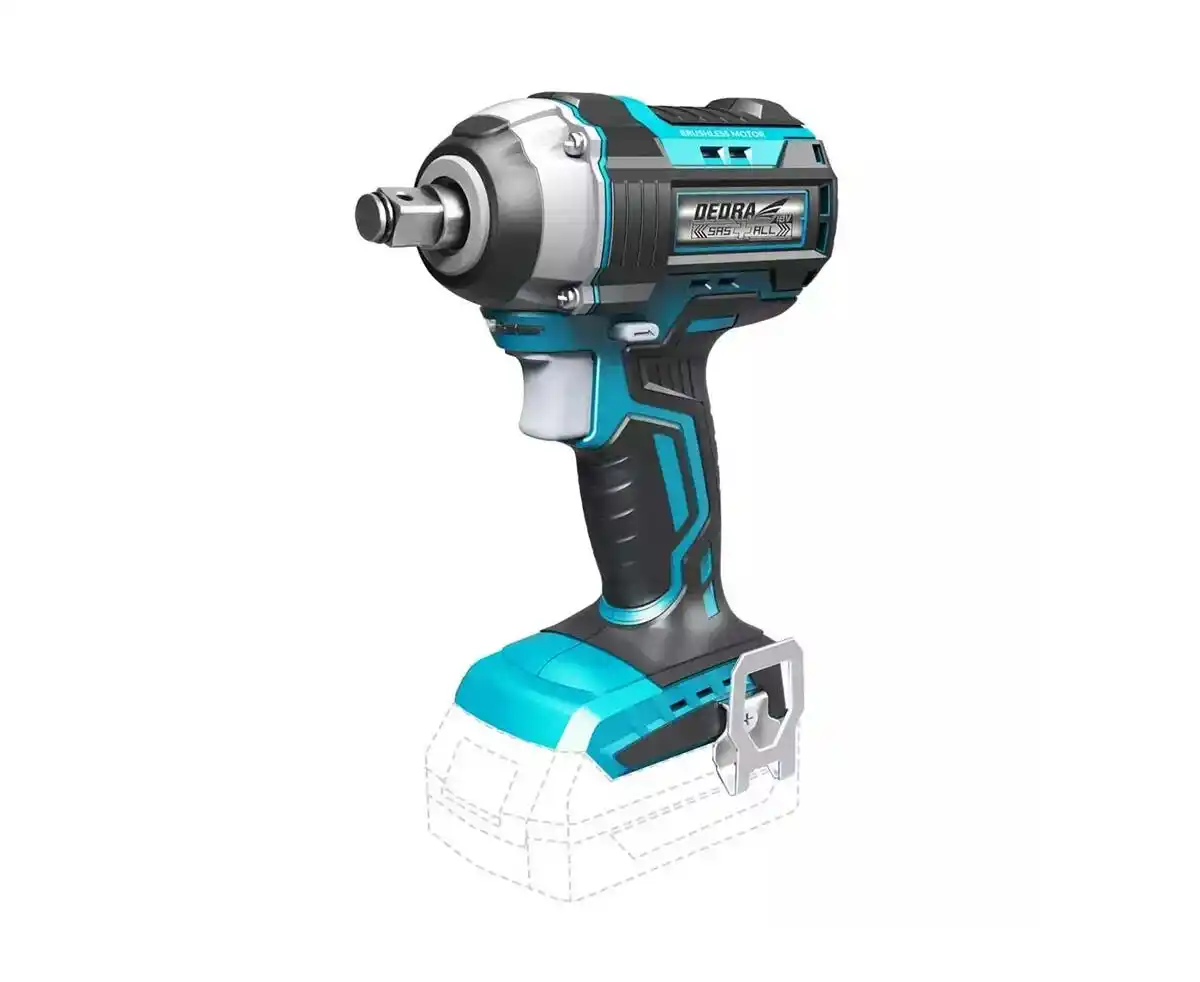 DEDRA Гайковерт бесщеточный 1/2", аккумуляторный 18 В 280Nm