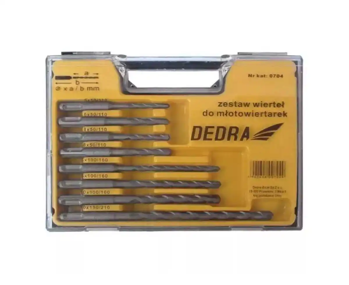 DEDRA Набор из 5 сверл по бетону для перфараторов