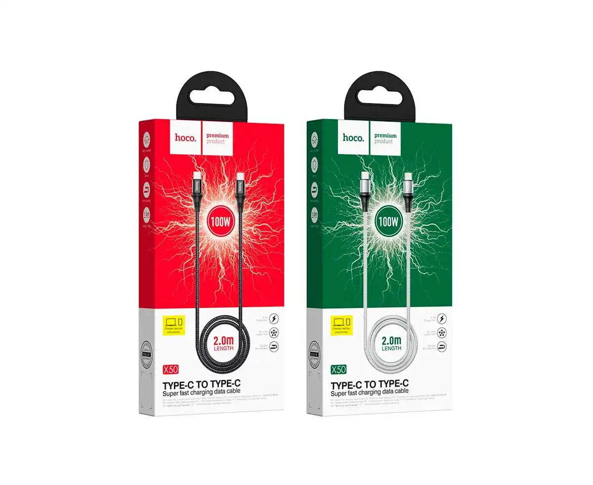 Hoco Exquisito TypeC TypeC 100W 2m X50