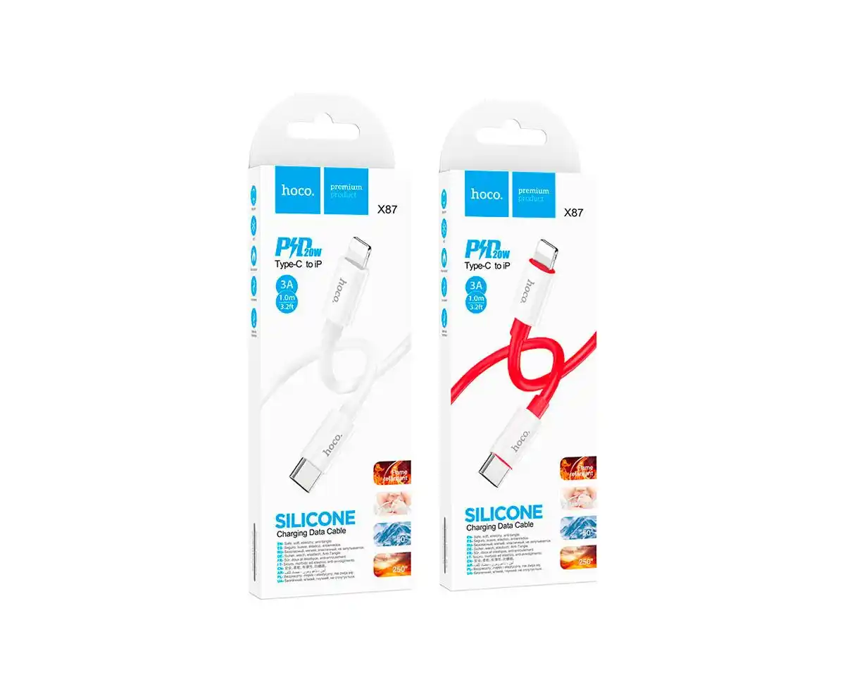 Hoco шнур Magic silicone PD TypeC Iphone X87i