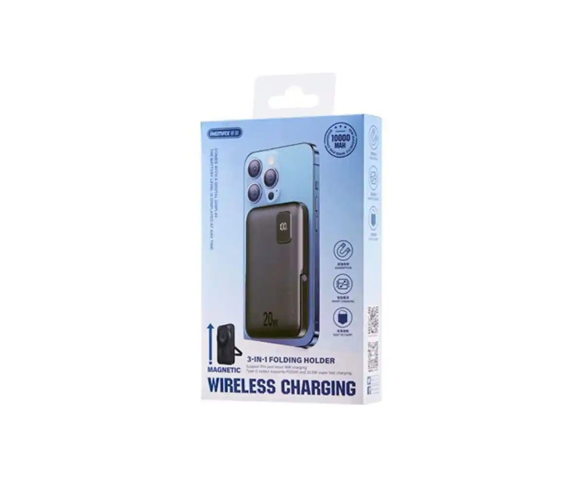 Remax Power Bank 3в1 беспроводной 15W 10000mAh RPP-695