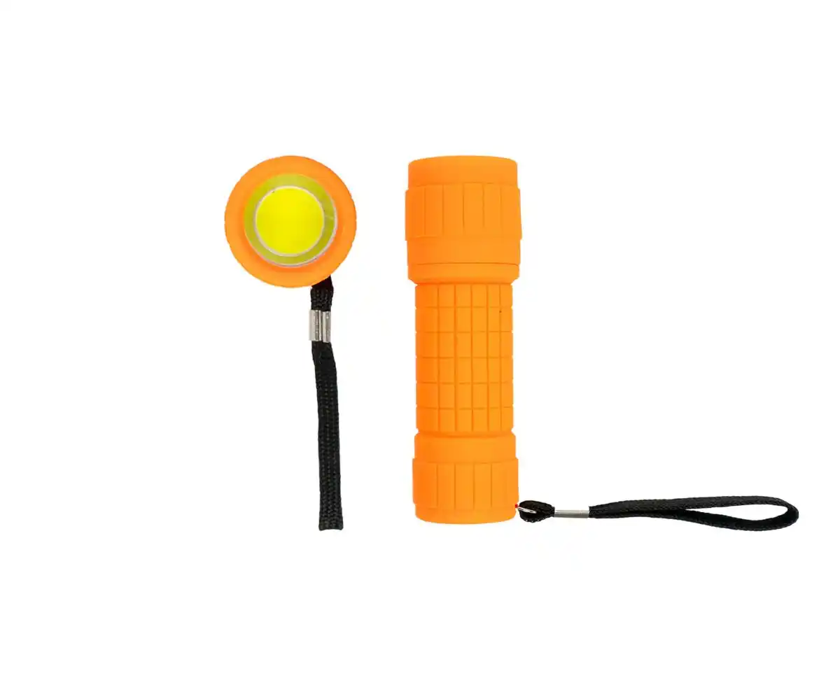 Фонарик черный с аккумулятором