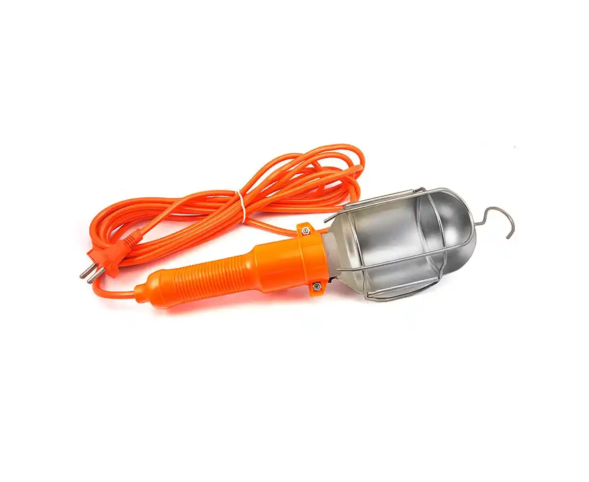 Лампа переноска 220V медь