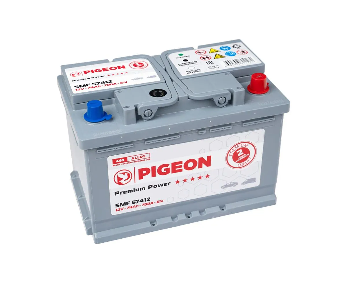 Аккумулятор PIGEON SMF 57412 12V 74Ah 700A