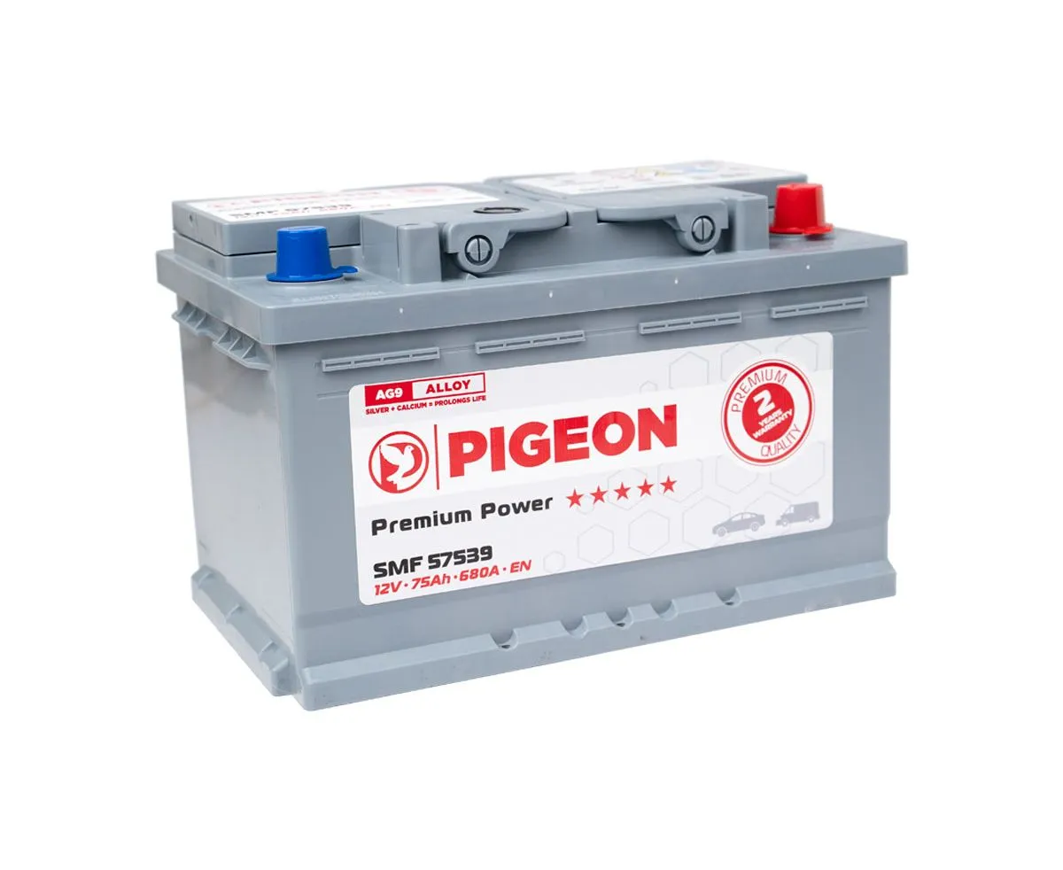 Аккумулятор PIGEON SMF 57539 12V 75Ah 680A