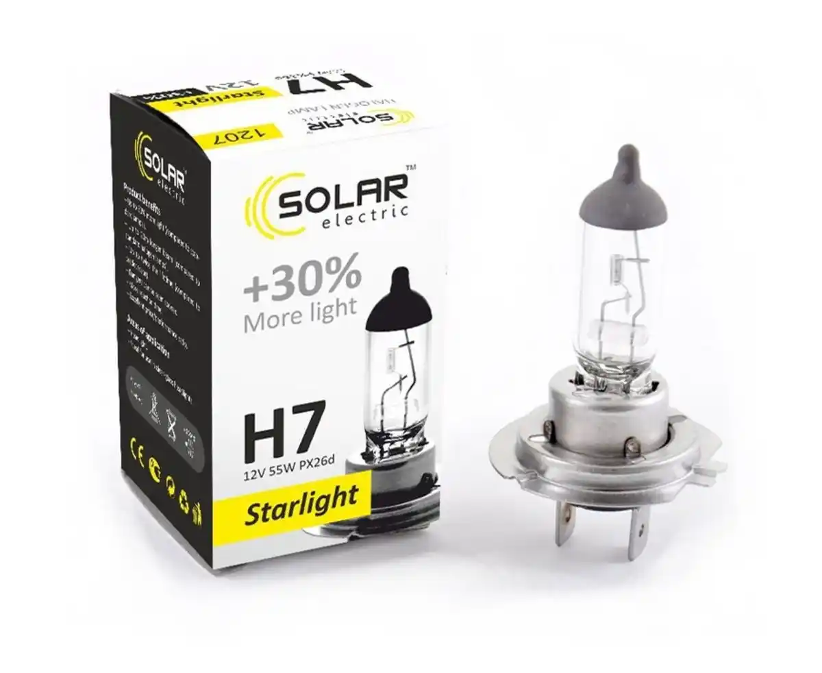 Solar H7 12V 55W PX26d Starlight+30% box
