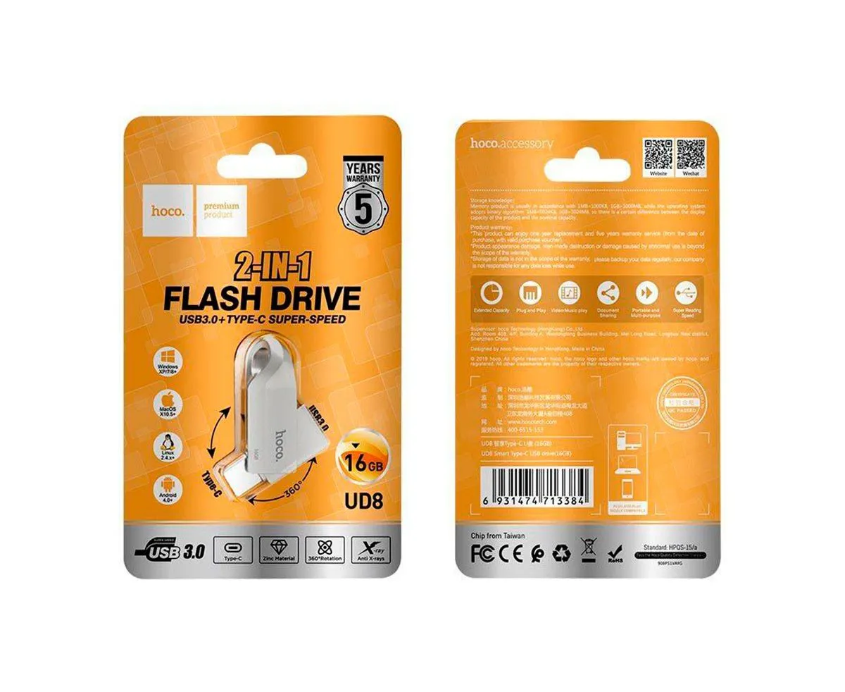 Hoco флешка 16 GB USB UD8