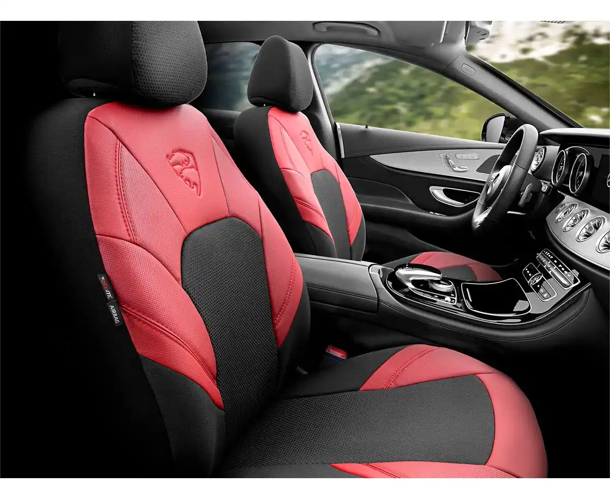 Чехлы на сиденья OTOM Phantom PHT2502 черный с красным