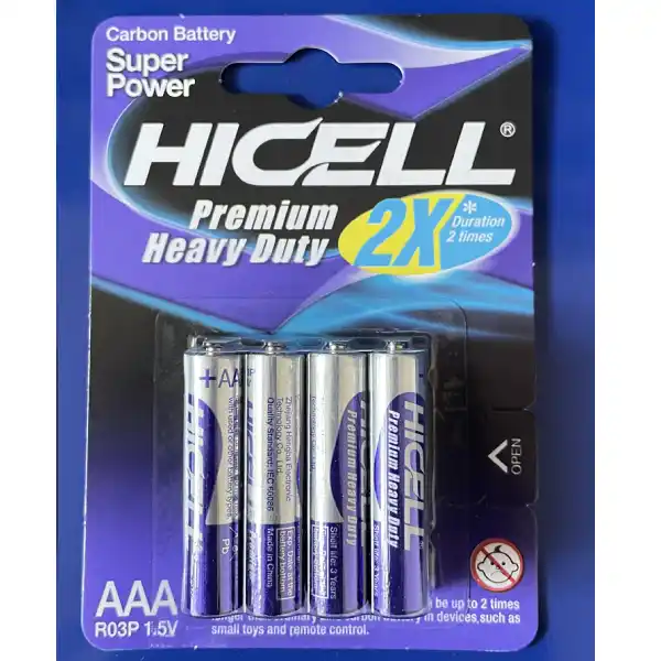 Set baterii CARBON AAA (4 buc)