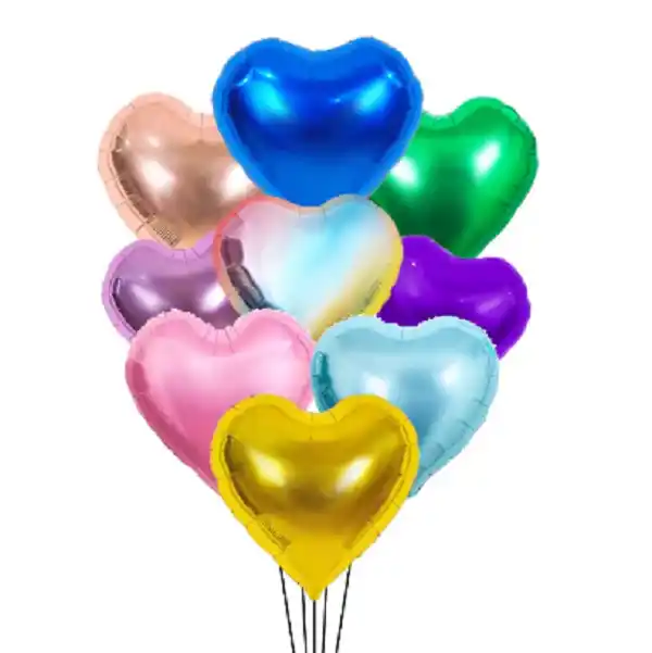Шар сердце Светло-голубой –