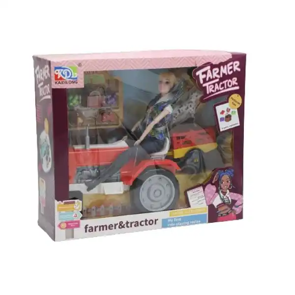 Кукла с трактором