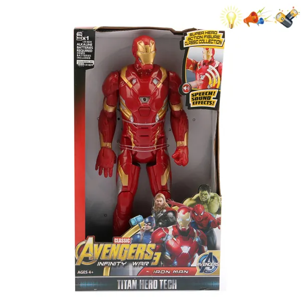 Jucarie "Erou Iron Man "cu muzica si lumini  31