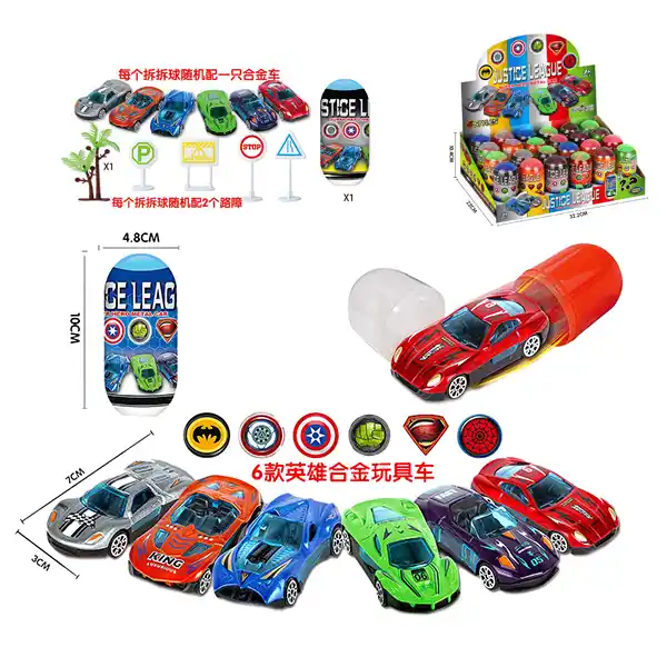 Set surpriza cu masina in asortiment (1buc)