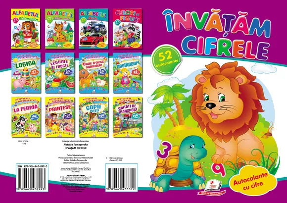 Activitati distractive - Invatam cifrele 52 autocolante