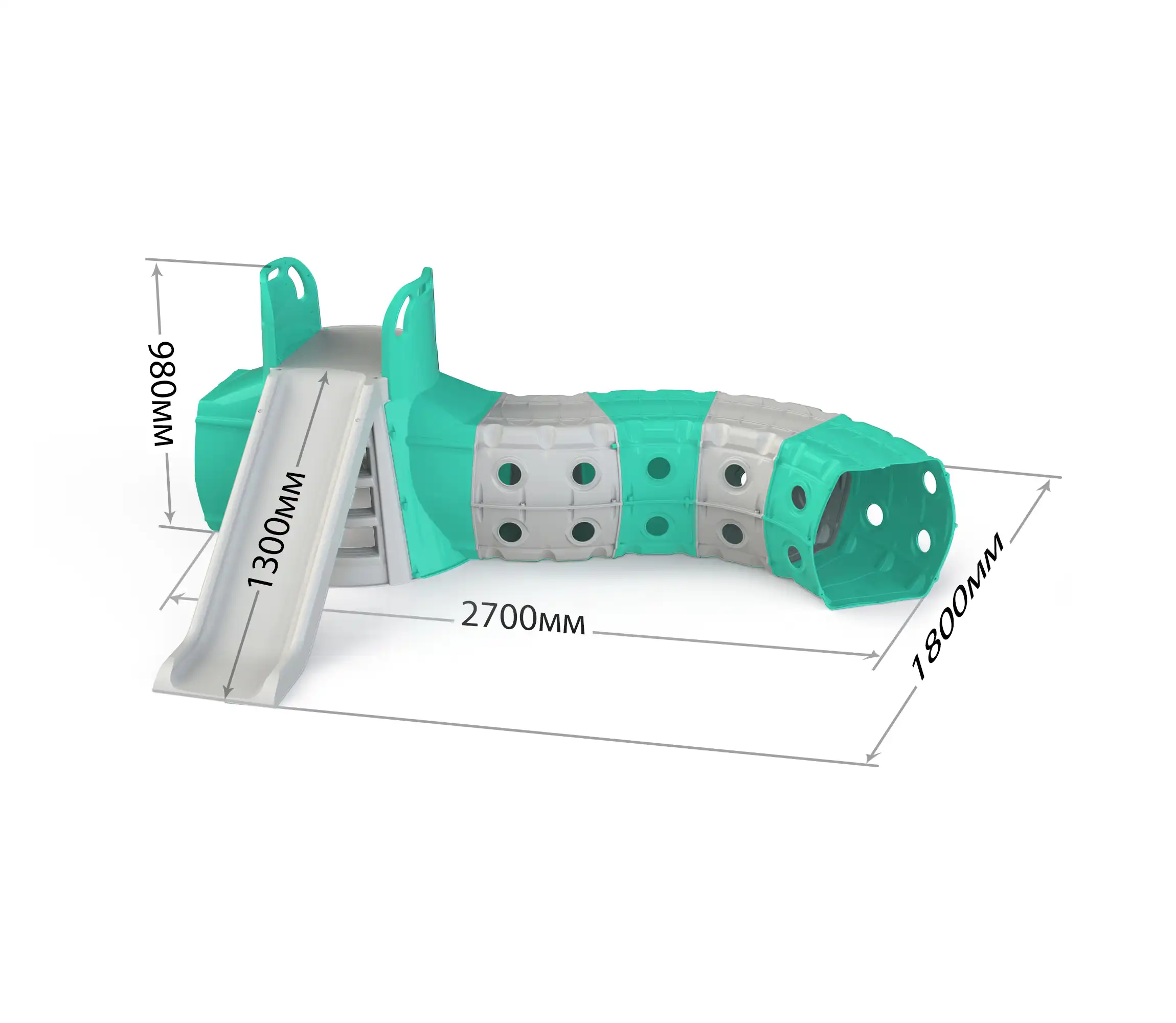 Cumpara  Terene - Тобогган с туннелем (зеленый-на-суре)..
