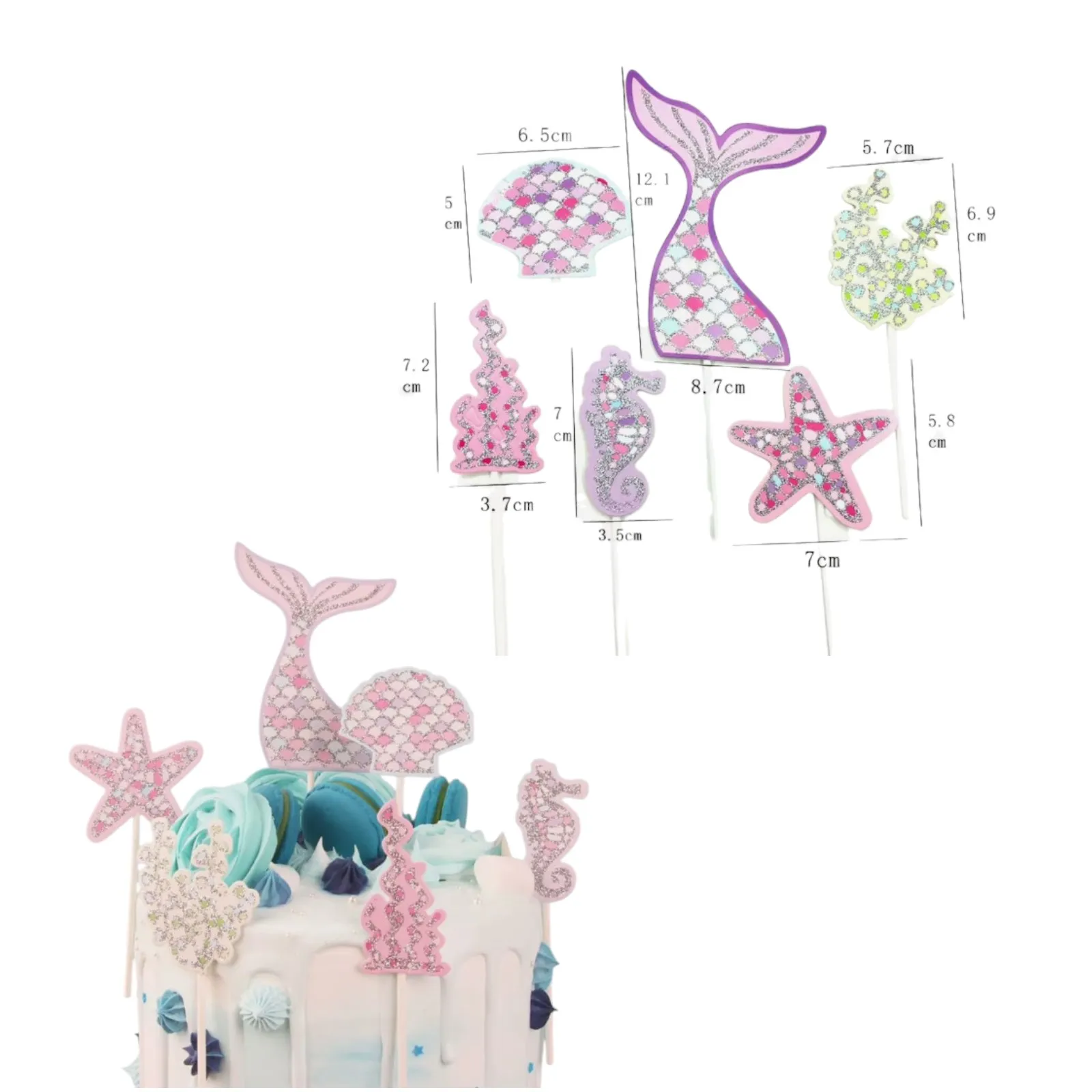 Cumpara  Topere - Mermaid Tail Topper (6 pcs)..