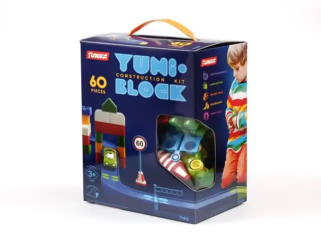 Конструктор YUNI-BLOK 60 шт (коробк..