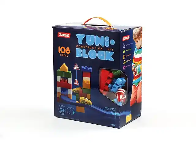 Конструктор YUNI-BLOK 108 шт (короб..
