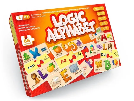 Joc de masă Logic Alphabet eng/rus.
