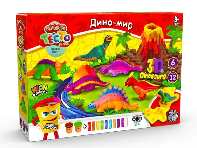 Set Creatie ( Aluat pentru modelare MASTER DO ) ( Динозавры )