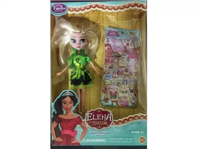 Кукла с наклейками 21