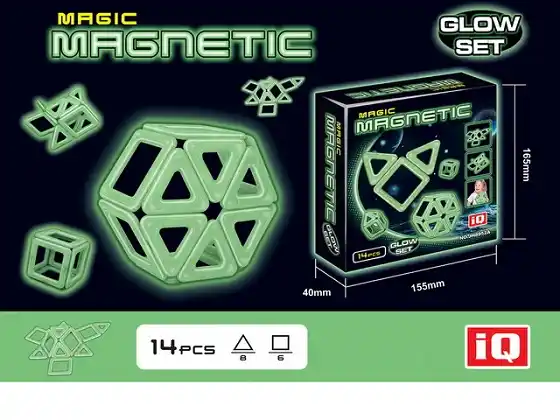 Флуоресцентный магнитный конструктор (14 шт) 39