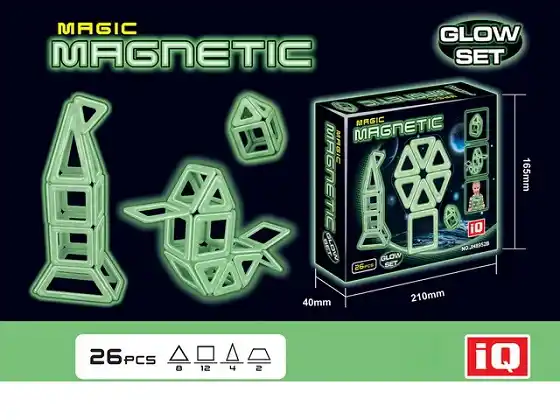 Флуоресцентный магнитный конструктор (26 шт.) 39