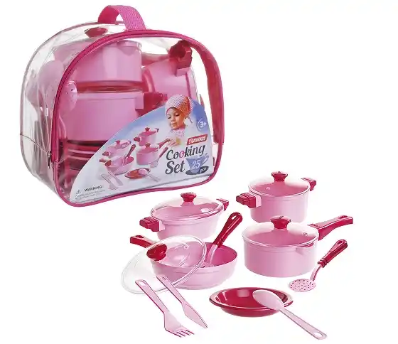 Набор посуды (25 шт) розовый – 43