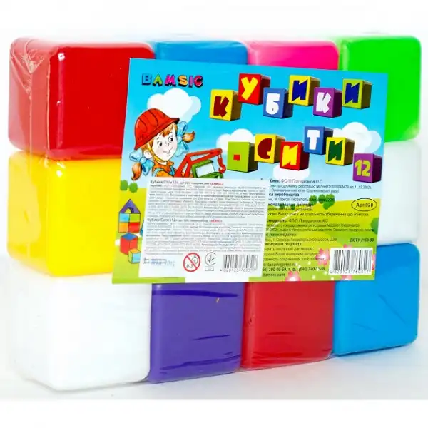 Купить  Формы/сортеры/мозайки - Набор кубиков (12 шт)..