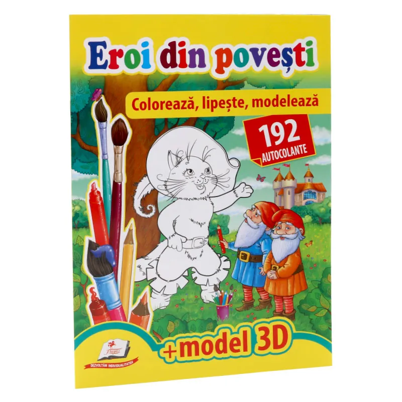 Colorează, lipește, modelează - Eroi din povești