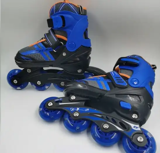 Role (roti PU, toate rotile cu lumini) albastru (Marime S: 30-34)