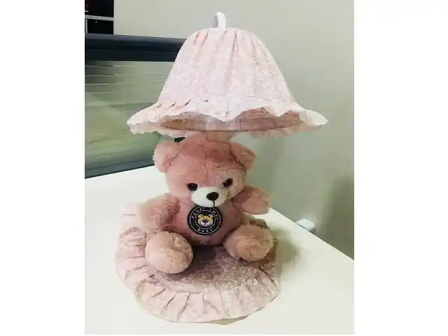 Lampa de veghe cu ursulet de plus (ROZ) 27